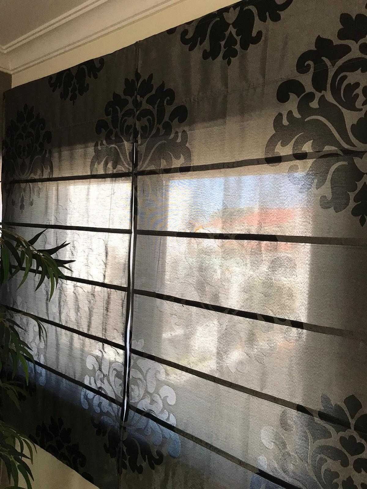 Estore de luxo duplo tons cinza e preto