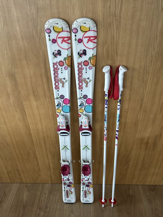 Narty ROSSIGNOL FUN GIRL 120 cm + kijki 100 cm