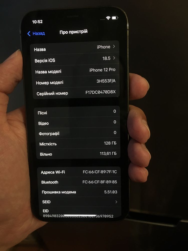 Iphone 12 Pro 128GB Neverlock Unlocked Grafit
