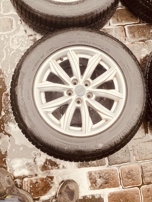 Kola audi alufelgi z oponami 235/65r17 zimowe continental