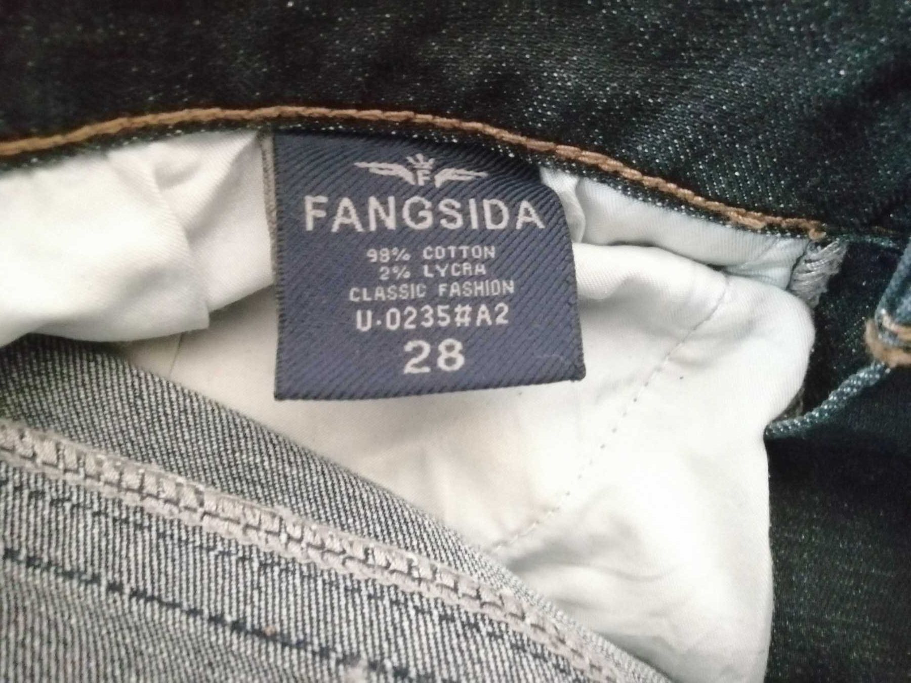 Джинсы Fangsida мужские / подростковые классические размер 28 XS