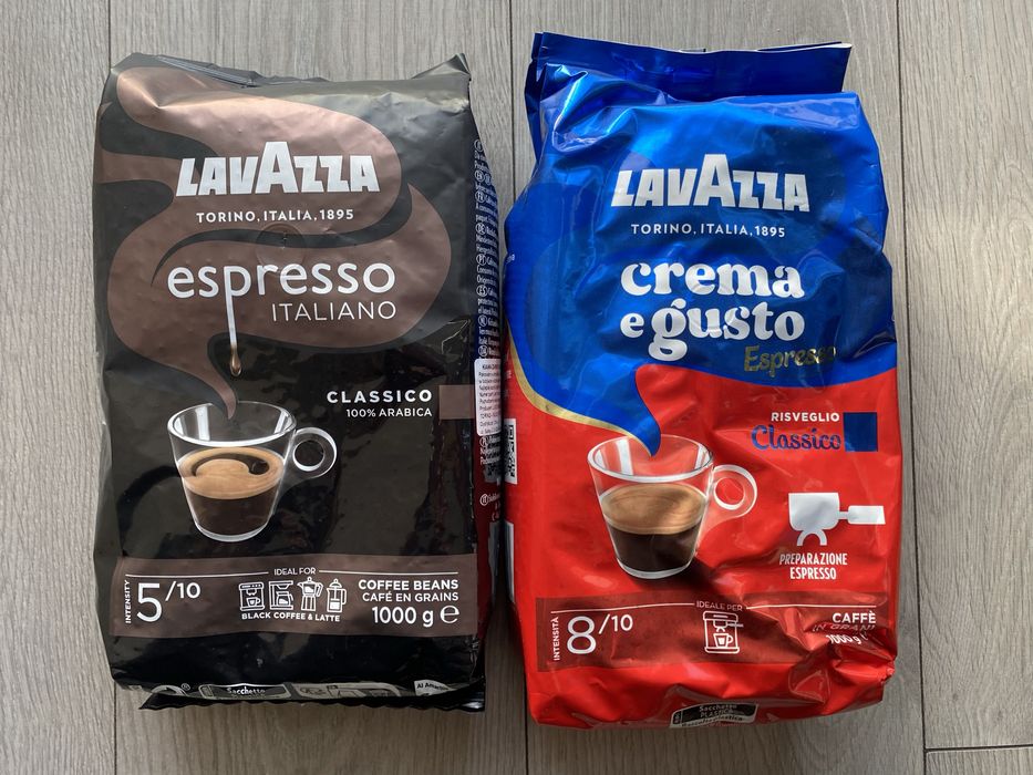 2x 1kg Lavazza Espresso Italiano Classico + Crema e Gusto Classico