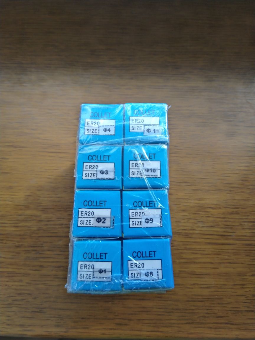Tuleje zaciskowe ER20 zestaw