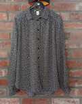 Czarna bluzka w białe wzory H&M 36/S