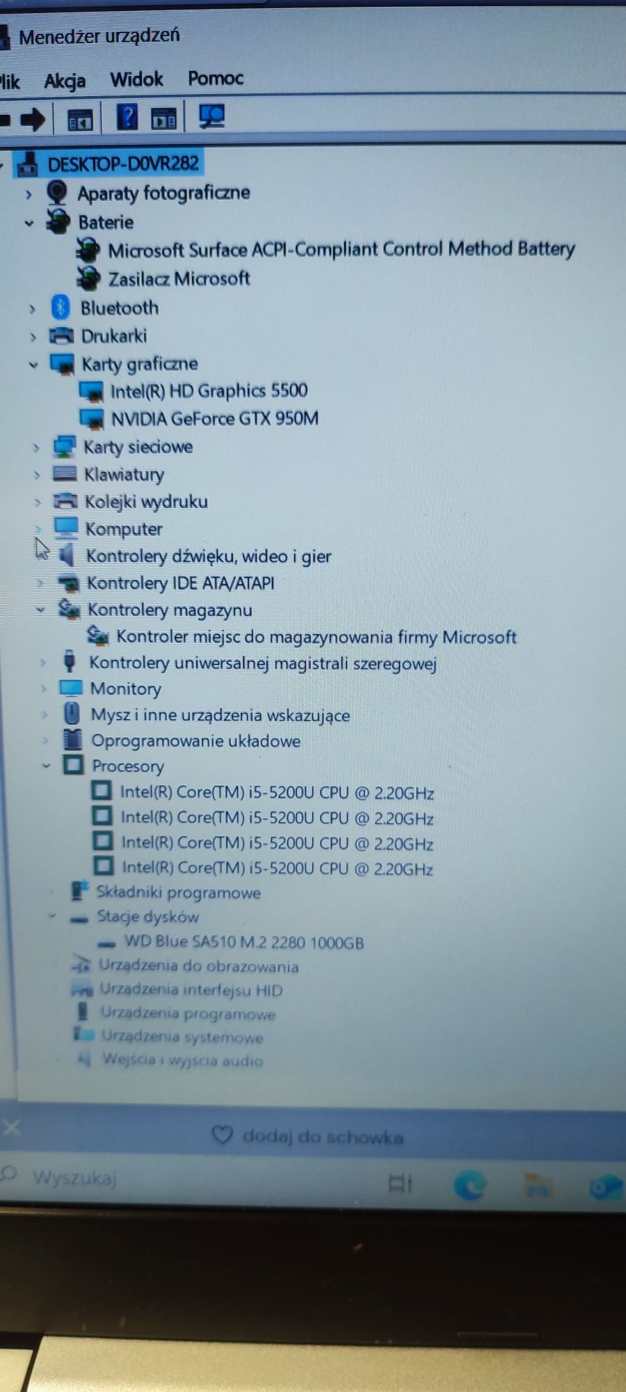 Laptop 15" Asus K501LX i5/GTX950M/1000GB_SSD/12GB_DDR3/DOBRA_BATERIA