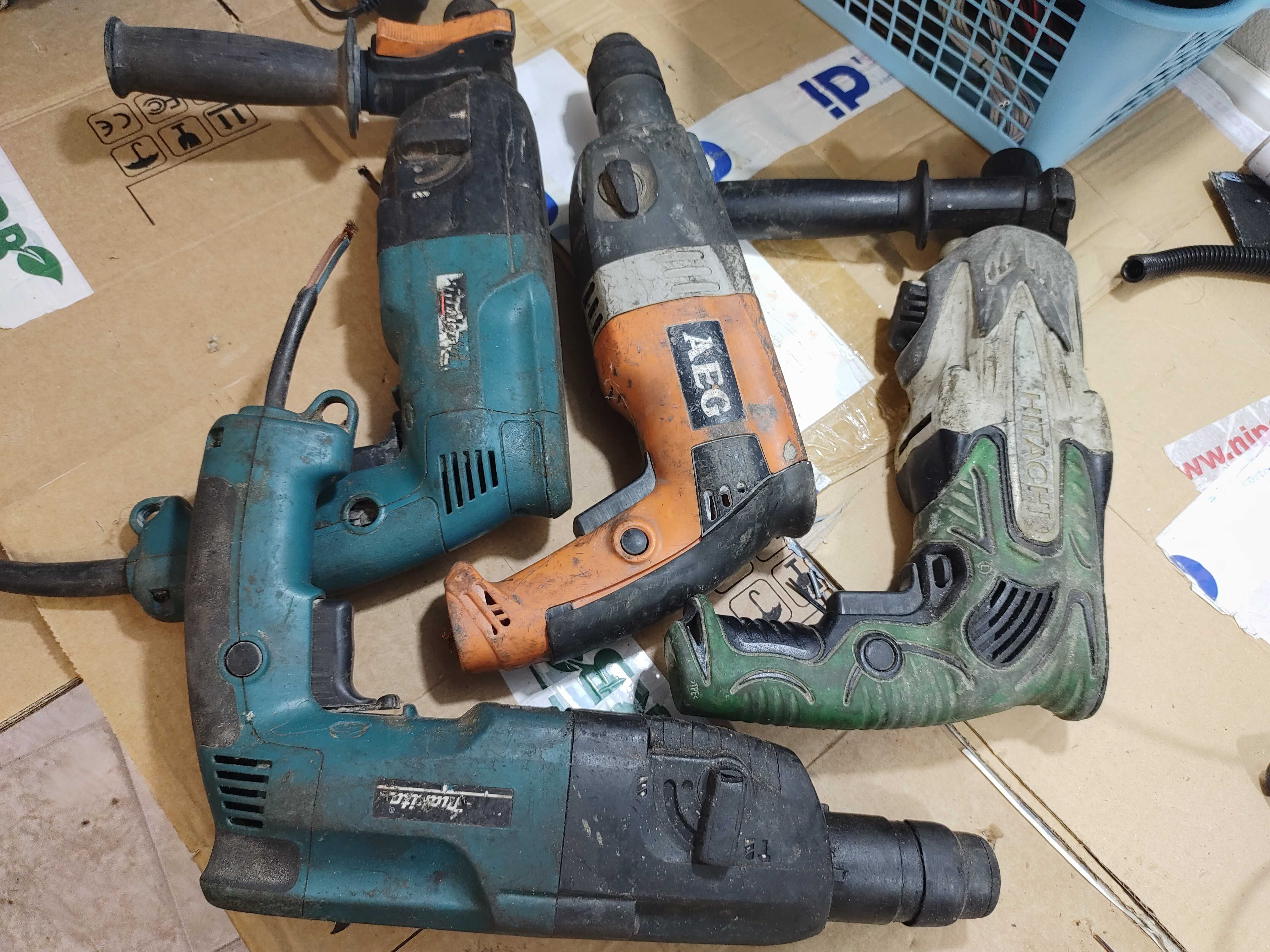Tornas Martelo Ligeiro SDS AEG Hitachi KOKI  ( Peças ou Recuperar )