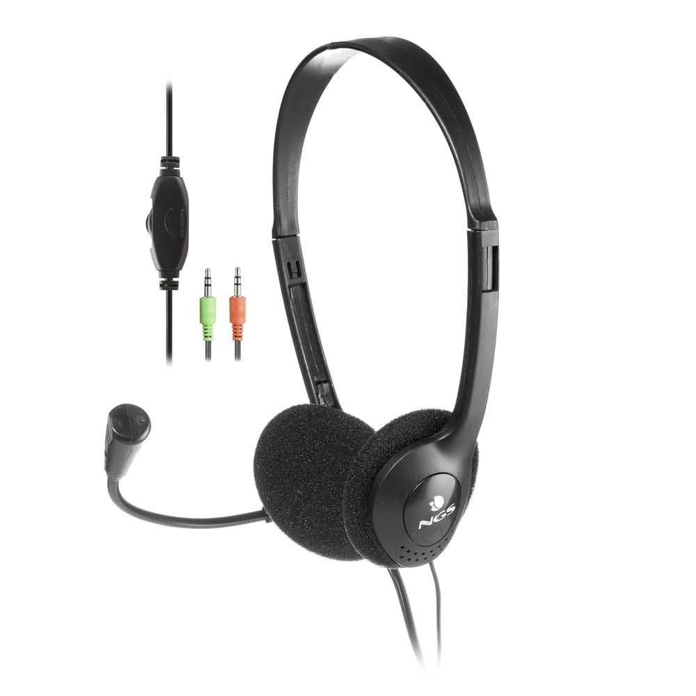 Auscultadores com Fio NGS MS103 (On Ear - PC - Preto)