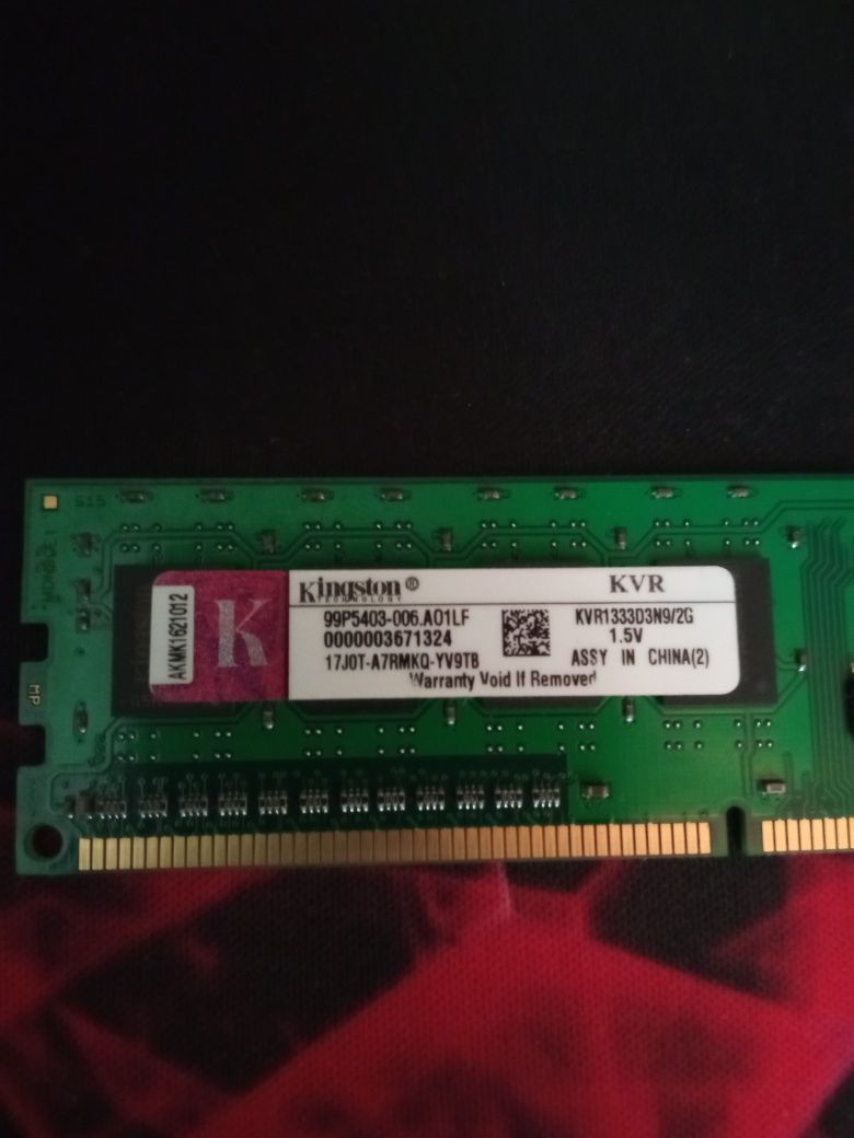 Оперативная память Kingston ddr 3 на 2 GB