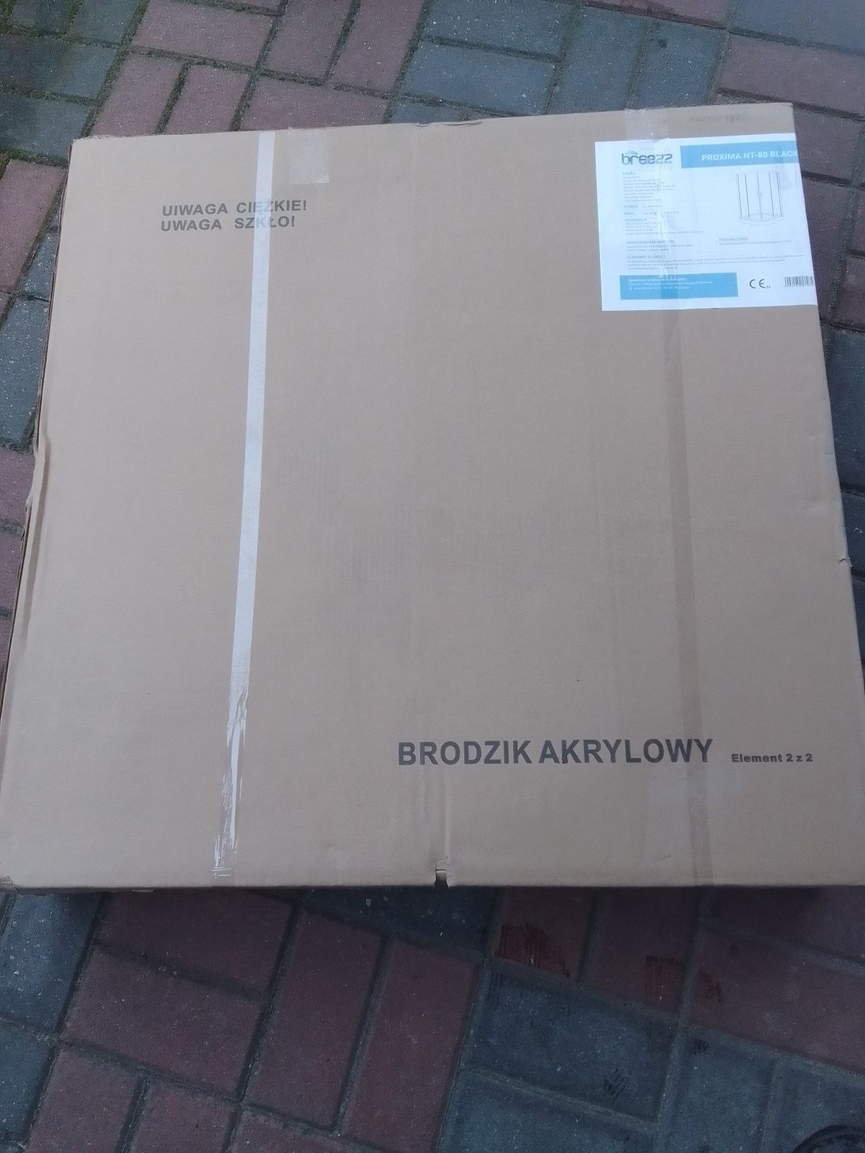 Brodzik 80x80 nowy