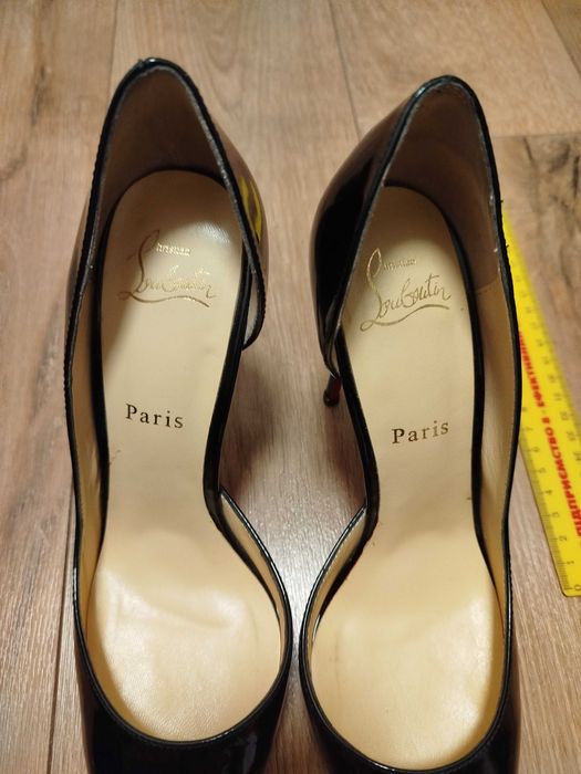 Чорні туфлі-лодочки Louboutin/Лобутени