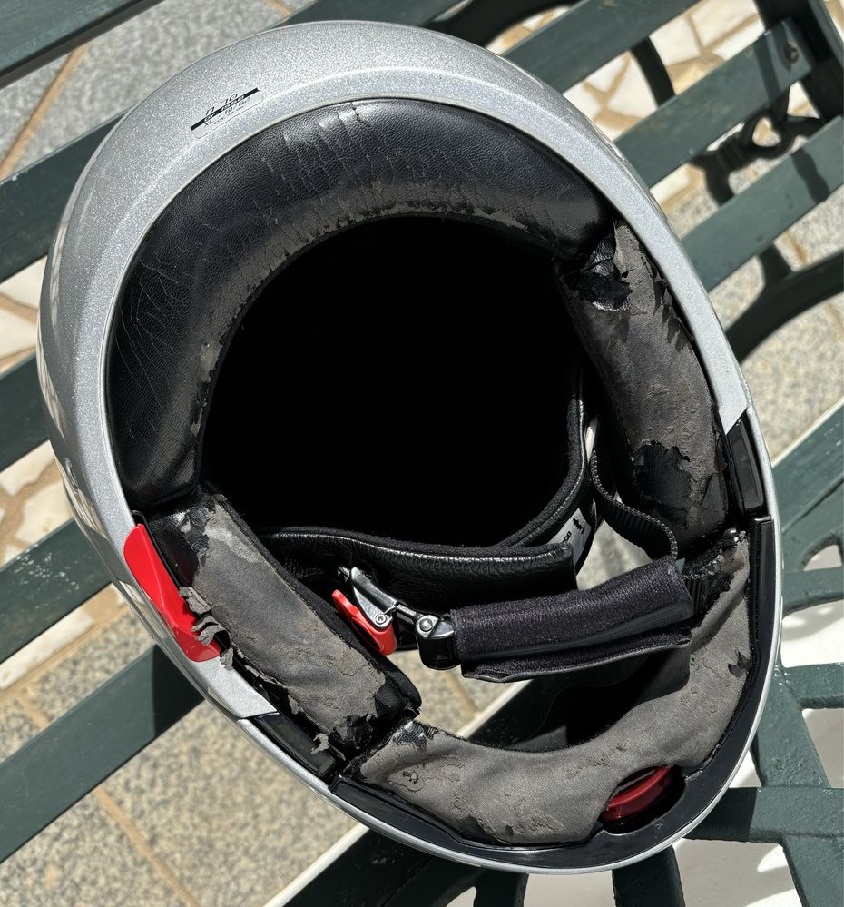 Capacete modular de mota