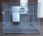 Klatka HODOWLANA aluminium ocynk karmidełko króliki PRZEPIÓRKI drób