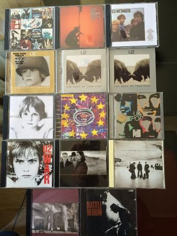 pack de 14 CDs originais de música dos U2