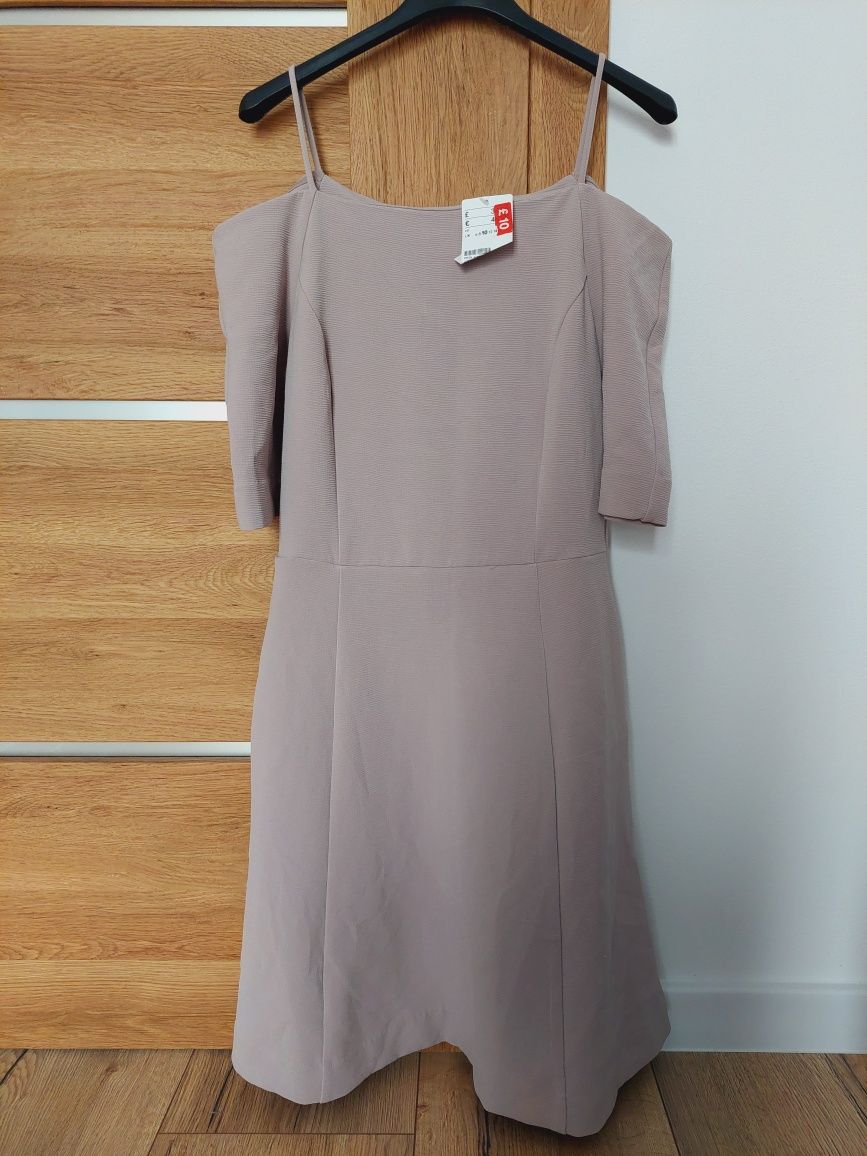 Nowa szara elegancka sukienka H&M 36