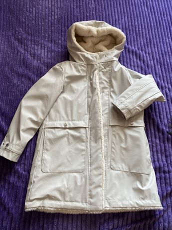 Супер цена!!! Детское пальто на девочку Zara теплое, рост 140