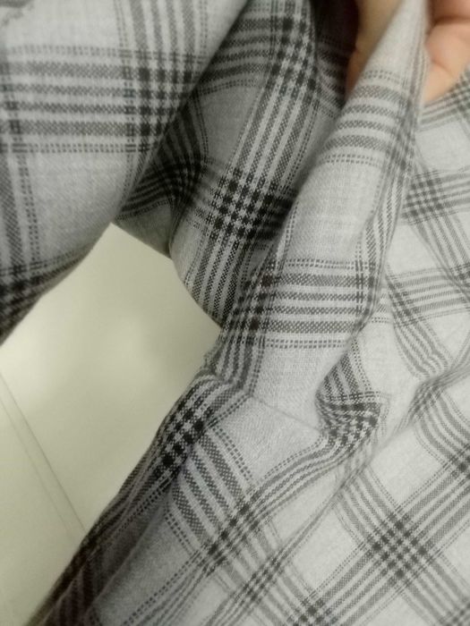 jak NOWE wełniane egipskie spodnie casual XL męskie klasyczne w kratę