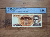 20000 zł 1989 - AE -  UNC PMG  65