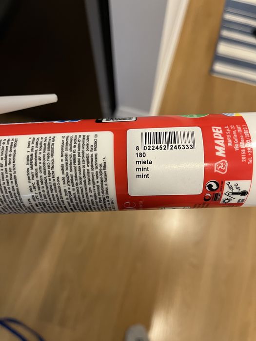 Silikon Mapesil Kolor miętowy- nr 180