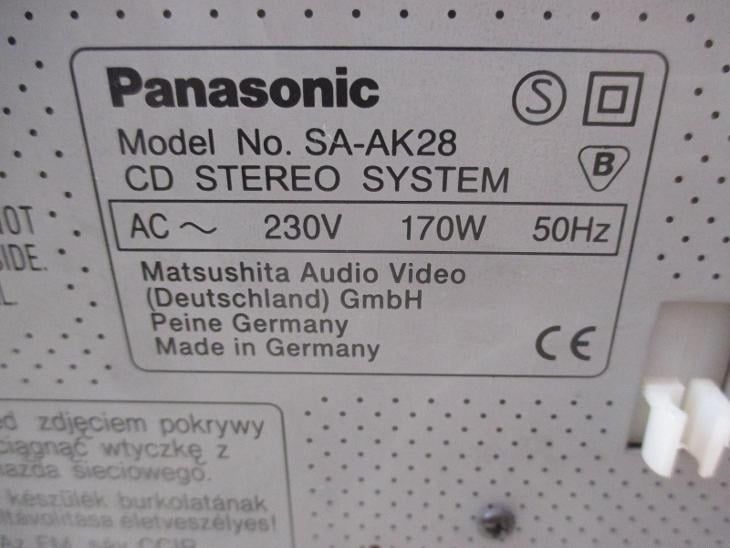 Музыкальный центр Panasonic ak28 сабвуфер.aux кабель в подарунок