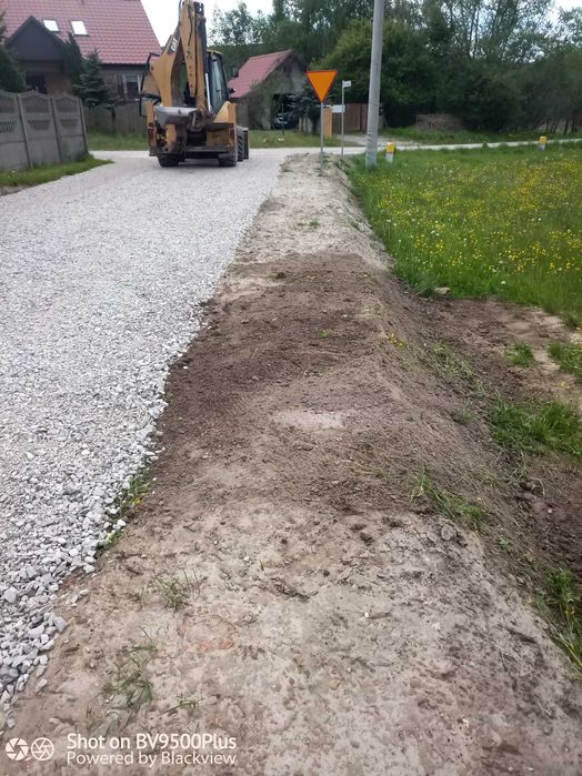 wyburzenia, niwelacje terenów, podbudowy