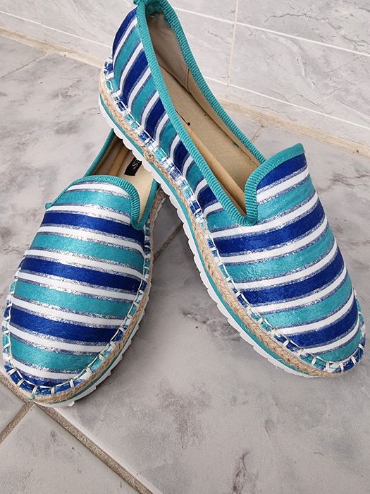 Эспадрильи голубые женские 36 размер