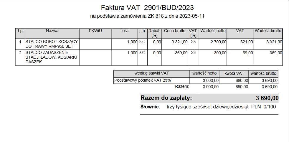 Robot Koszący Stalco Perfect Rmp950 Kosiarka Automatyczna 900 M2