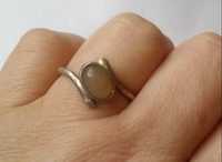 Warmet stary srebrny pierścionek srebro kamień