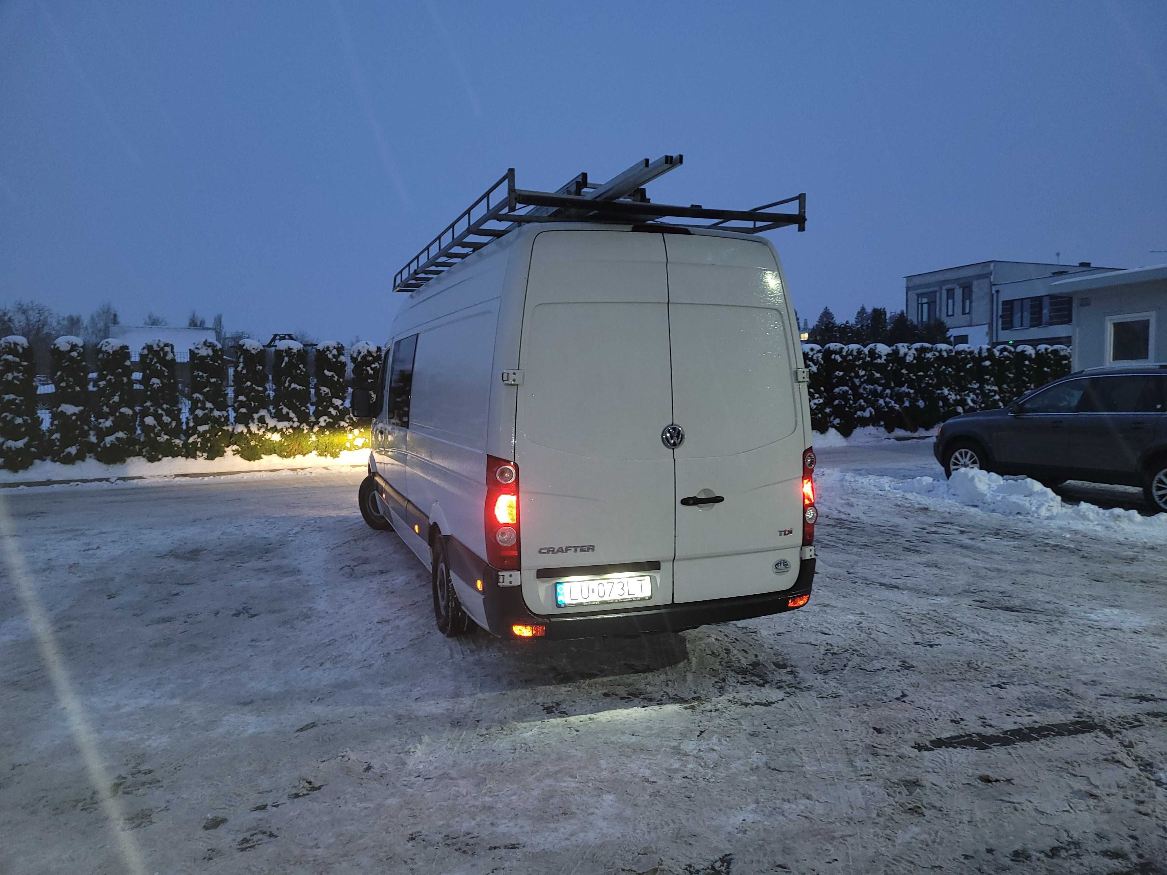 Volkswagen Crafter 7 os. 163KM. Maxi duble Cabin. Klimatyzacja 2016r