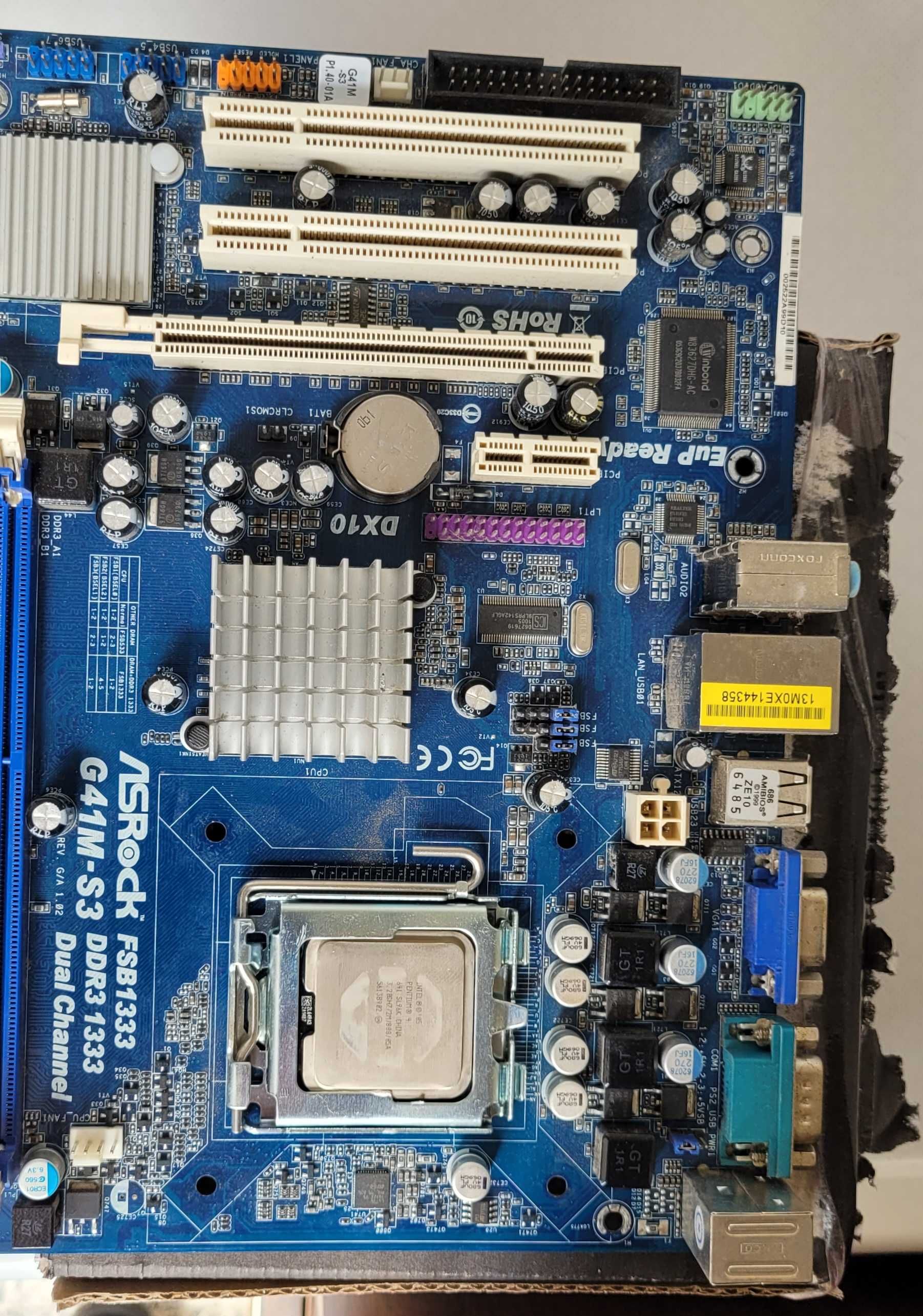MotherBoard Asrock G41M-S3 com processador Pentium 4 3.2Ghz