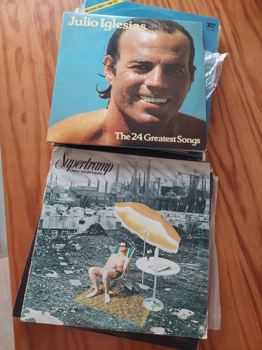 Discos de vinil gira discos