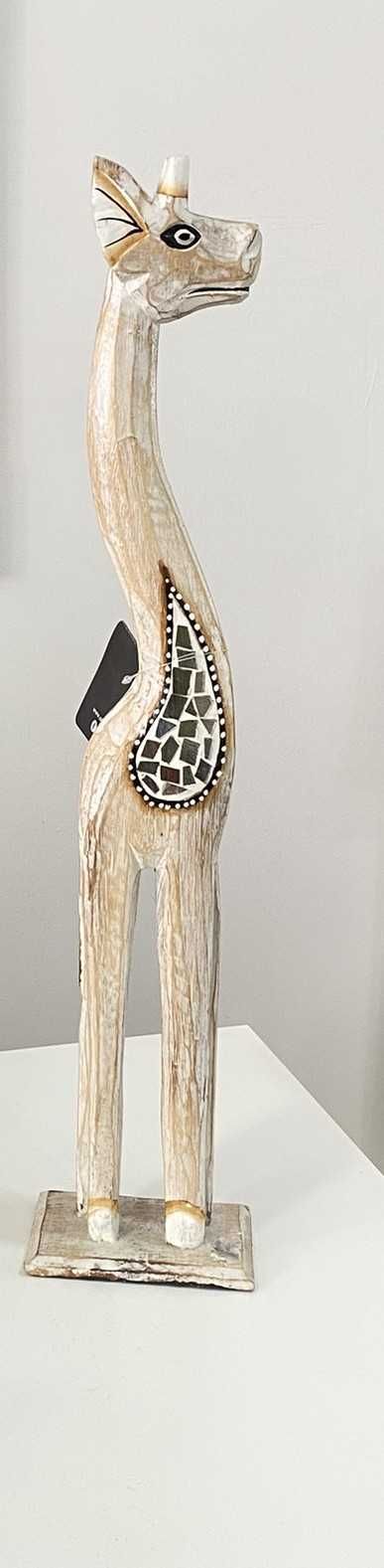 Conjunto de 2 girafas madeira