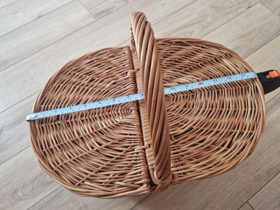 Kosz Wiklinowy Na Piknik Na Zakupy Koszyk Pojemny