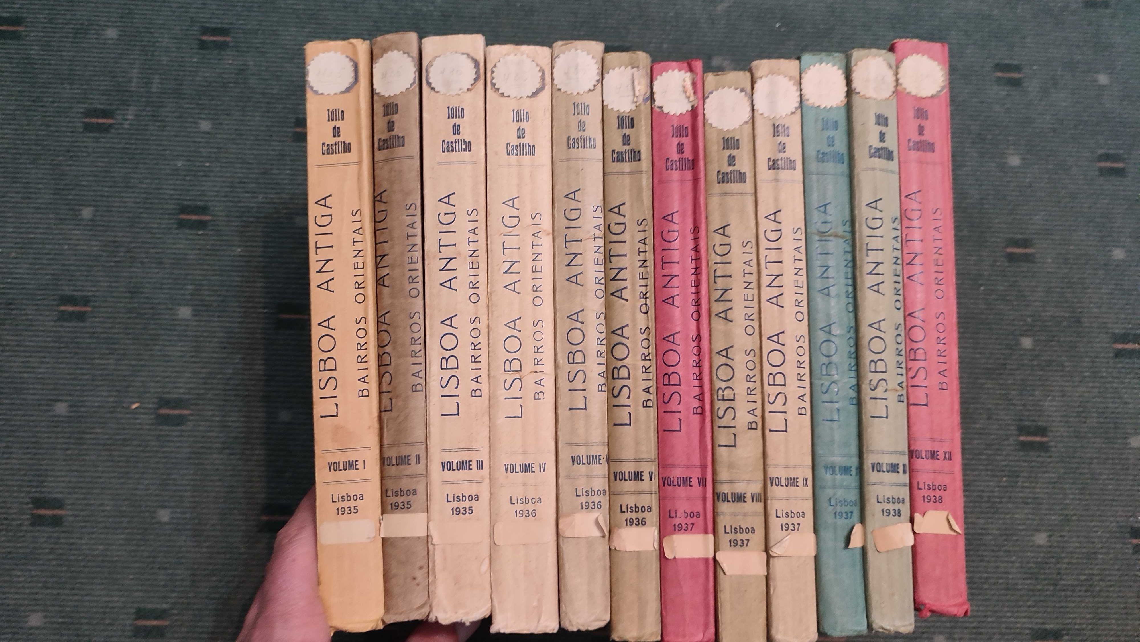Lisboa Antiga Bairros Orientais - 12 Volumes - Júlio de Castilho