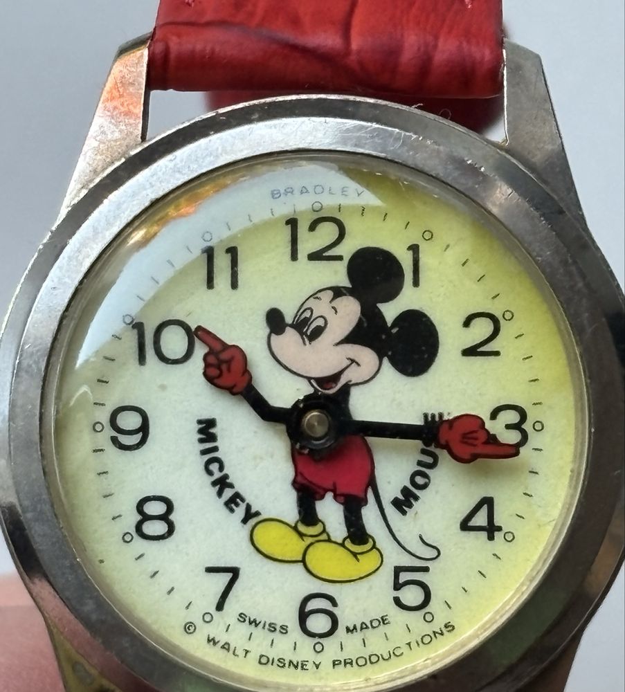 Zegarek MICKEY Mouse BRADLEY W.DISNEY bardzo stary Śliczny