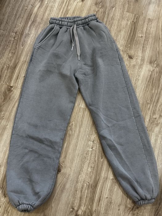 Джогери сірі виварені котон на флісі М-Л
