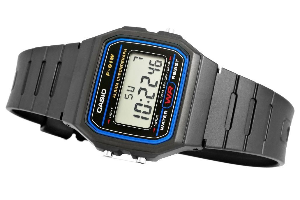zegarek męski casio f-91w-1yeg + box