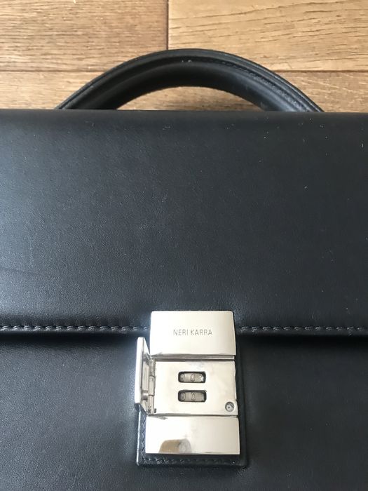 Кожаный шкіряний портфель, сумка Neri Karra