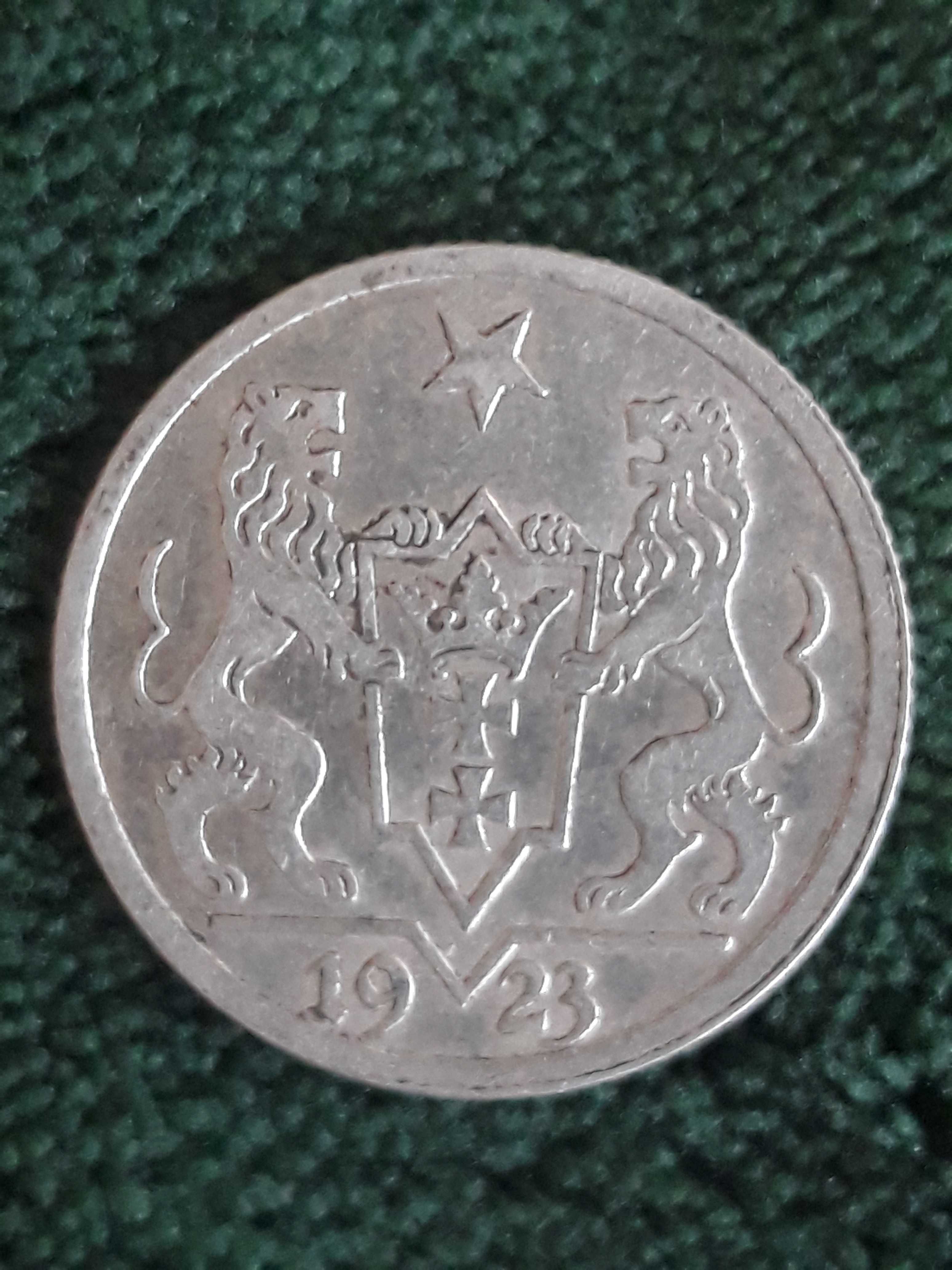 1 Gulden W.M. Gdańsk 1923 r. - nr. 2 - Piękne