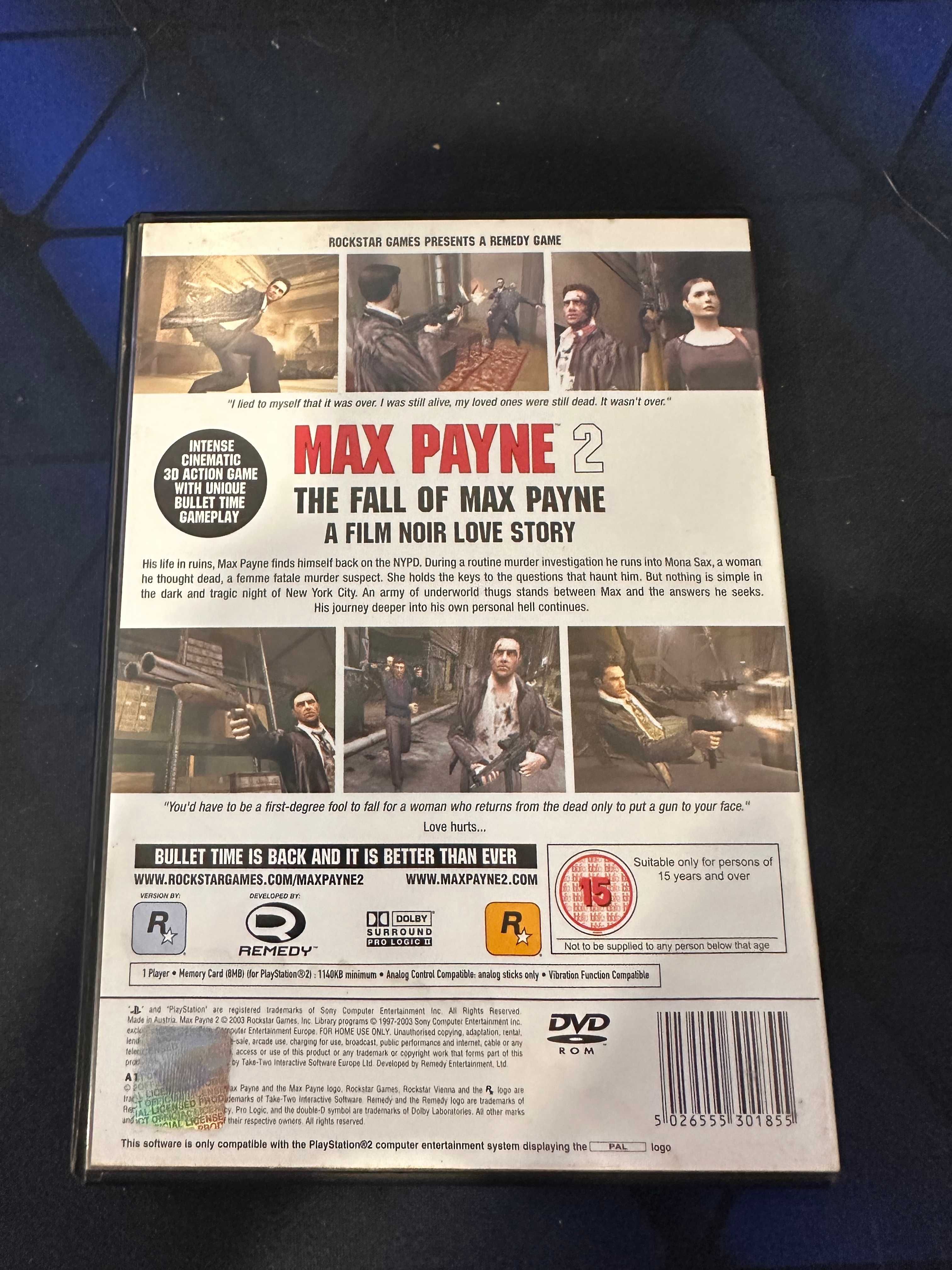Max Payne 2: The Fall of Max Payne | PlayStation 2 | PS2 | CIB