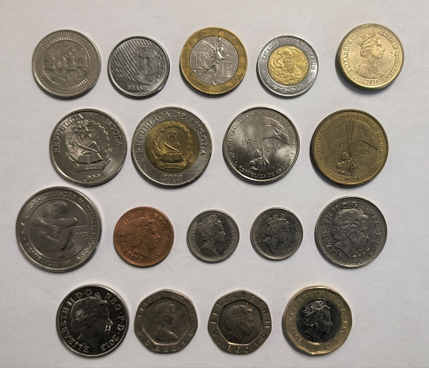 Moedas Vários Países