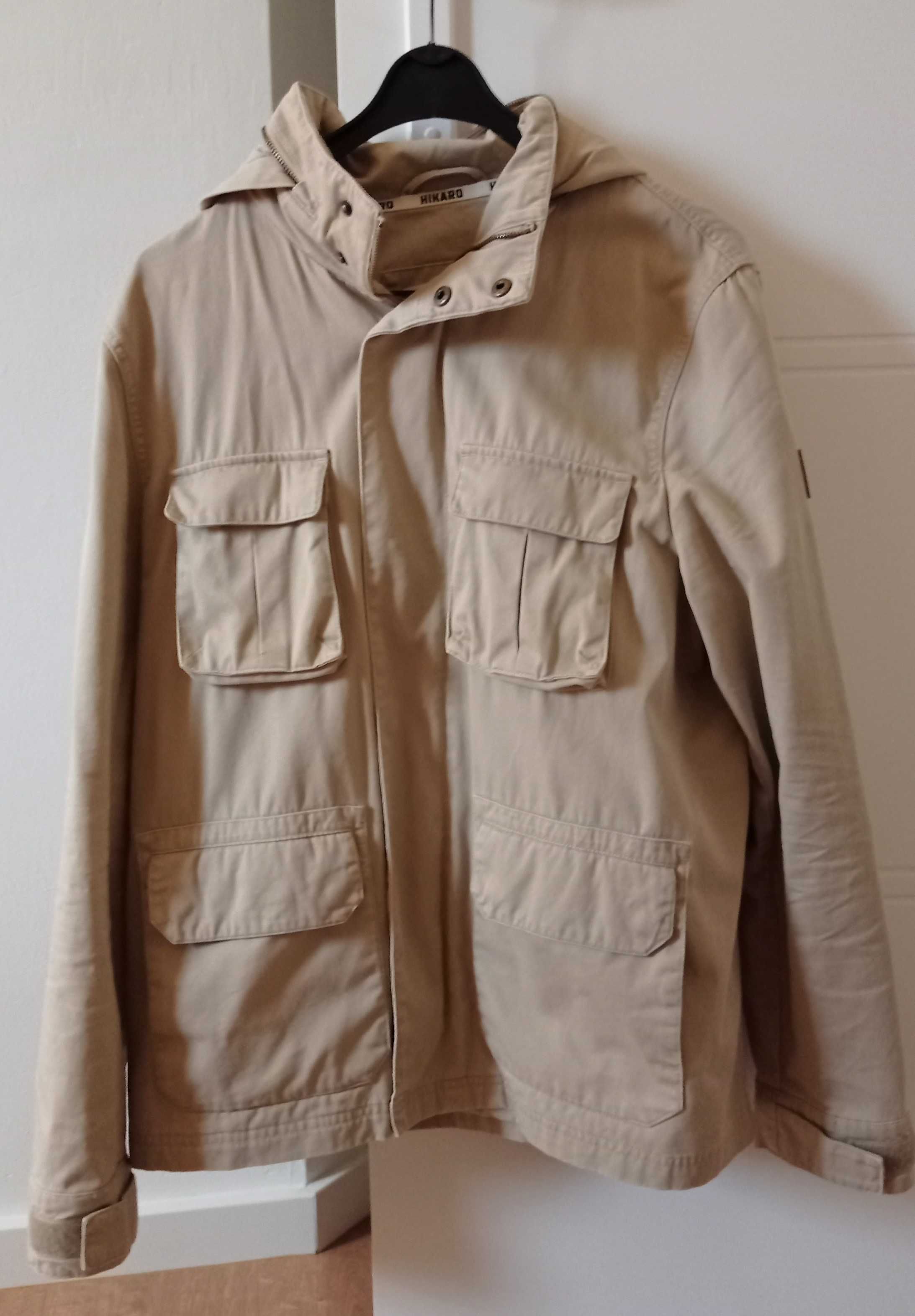 Kurtka bawełniana beżowa L Hikaro Outerwear