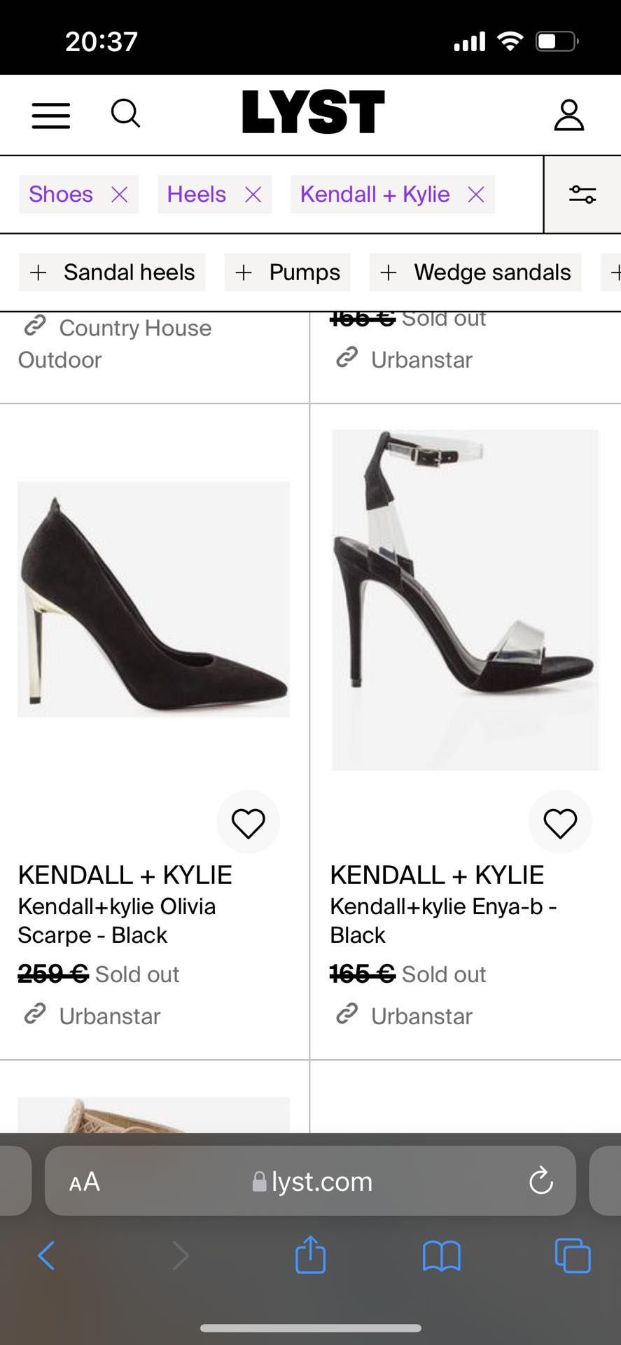 Vendo sandália Marca Kendall + Kylie na caixa.