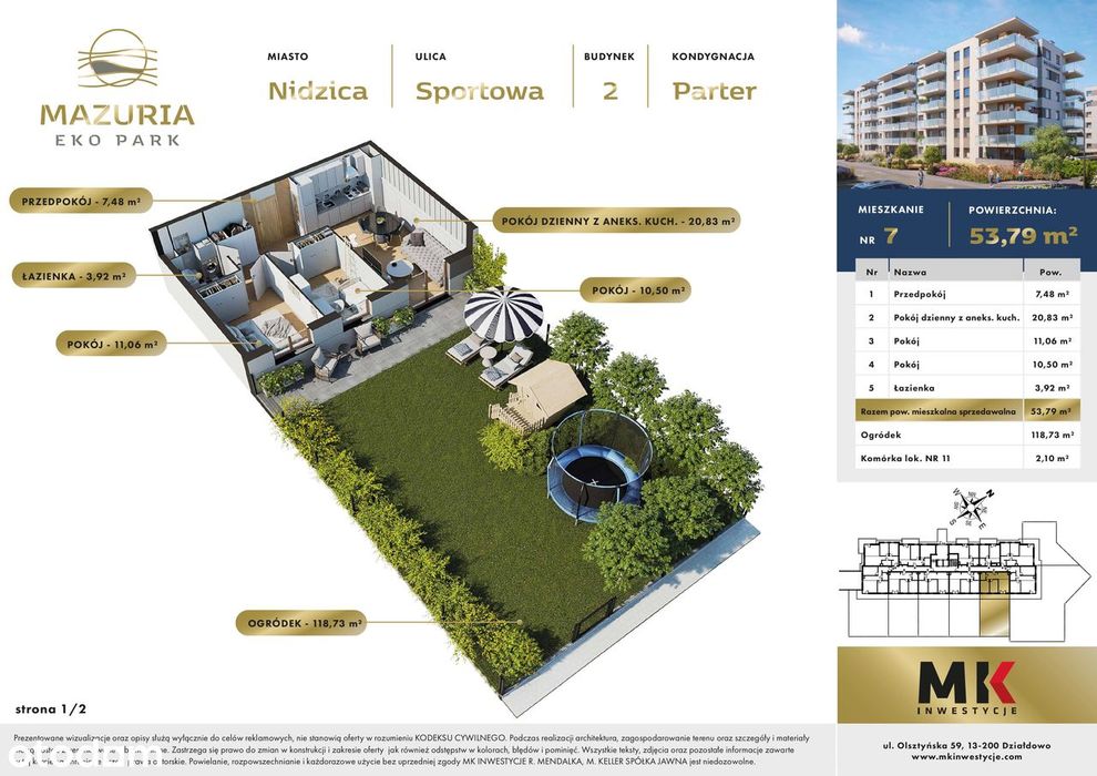 Nowe osiedle MAZURIA EKO PARK w Nidzicy - bud. 2