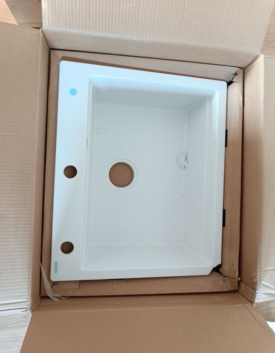 Quadron KURT 110 kuchenny zlewozmywak granitowy BIAŁY