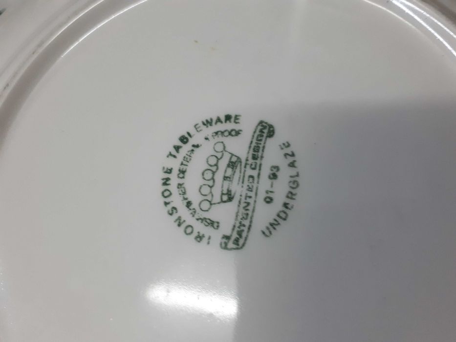 тарелка керамика ironstone tableware underglaze зеленые