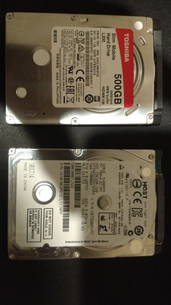 Lote 2 Discos HDD 2.5 7mm