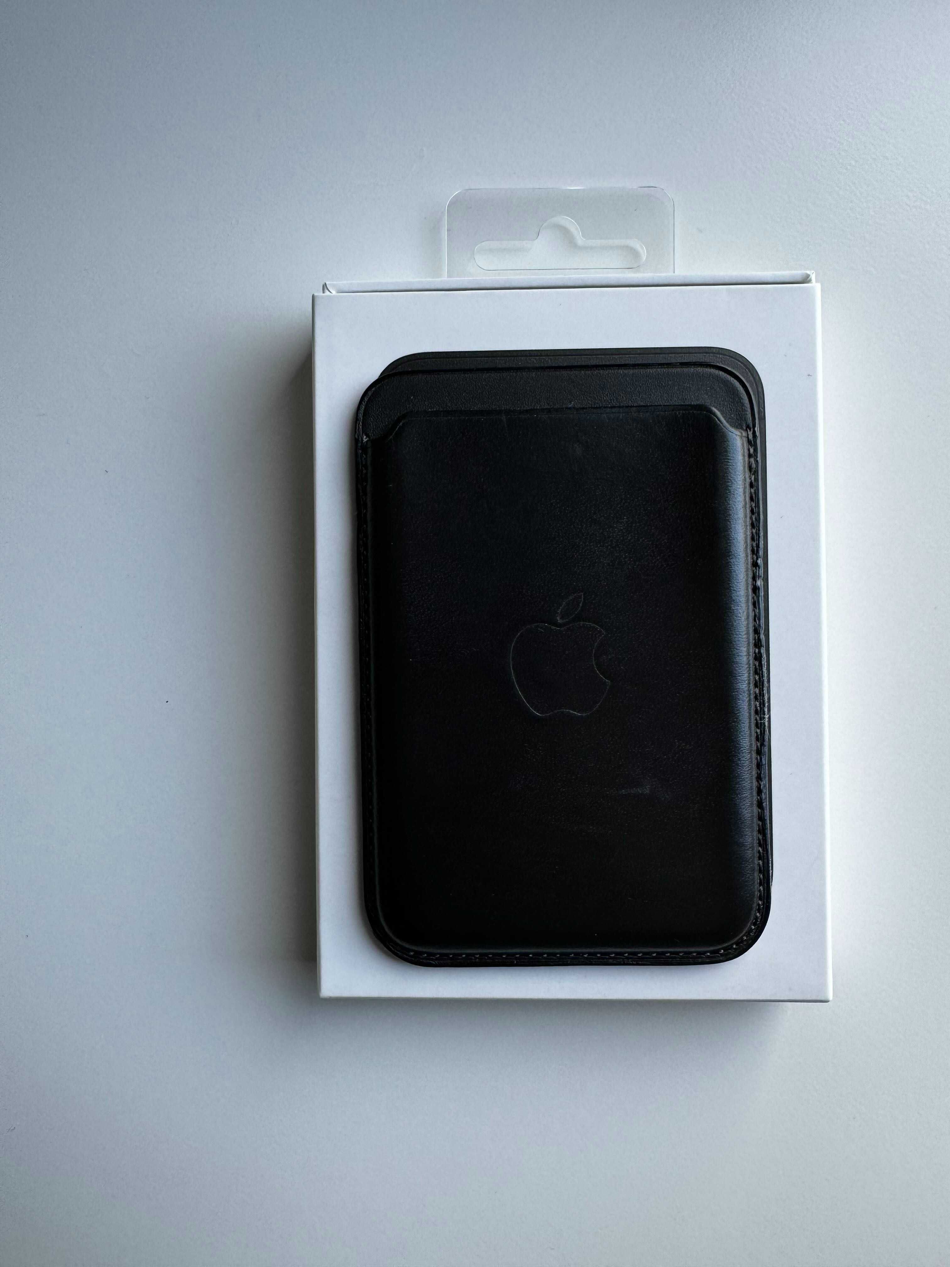 Apple skórzany portfel iPhone czarny MagSafe