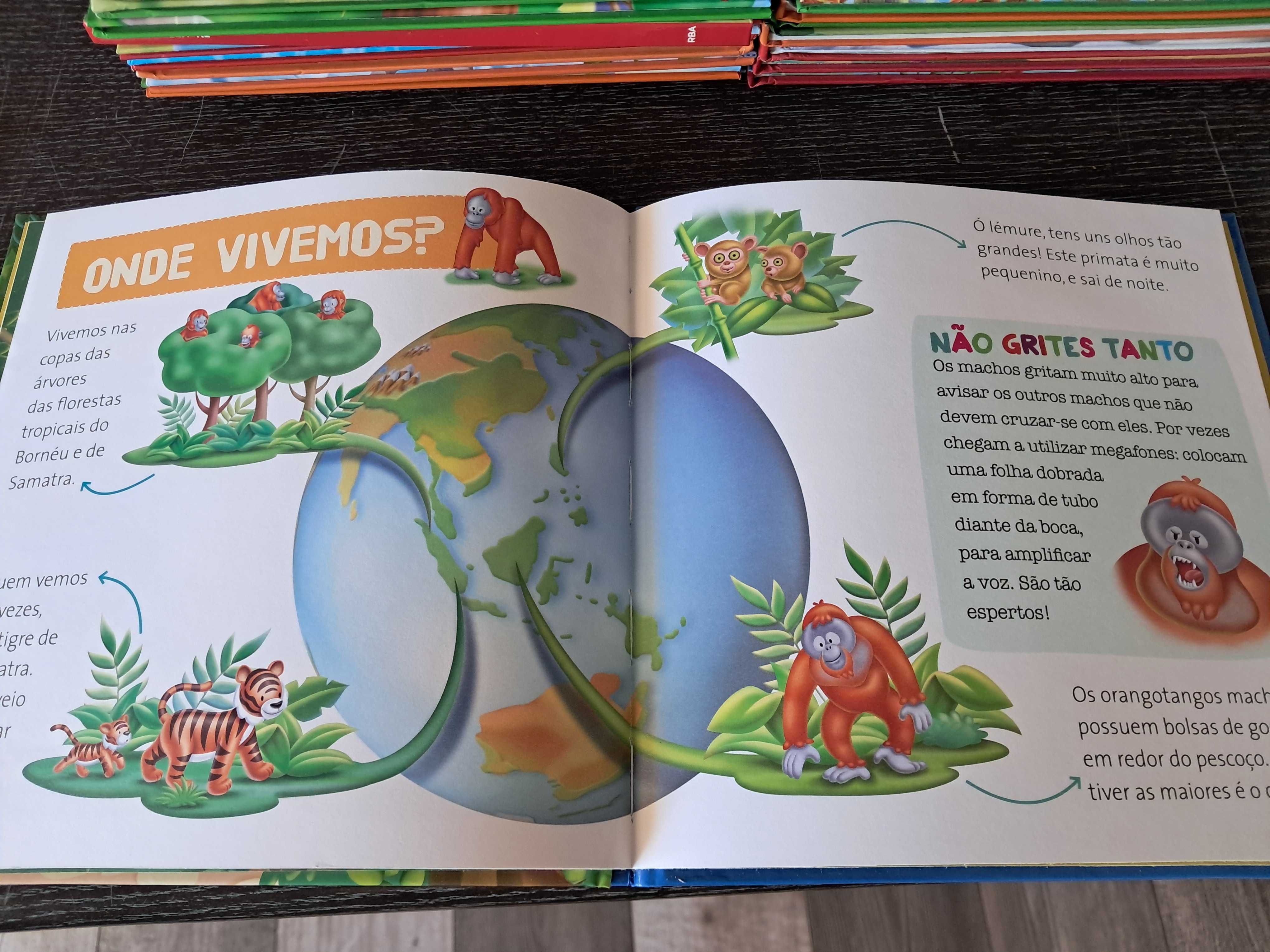 Coleção de 30 livros animais