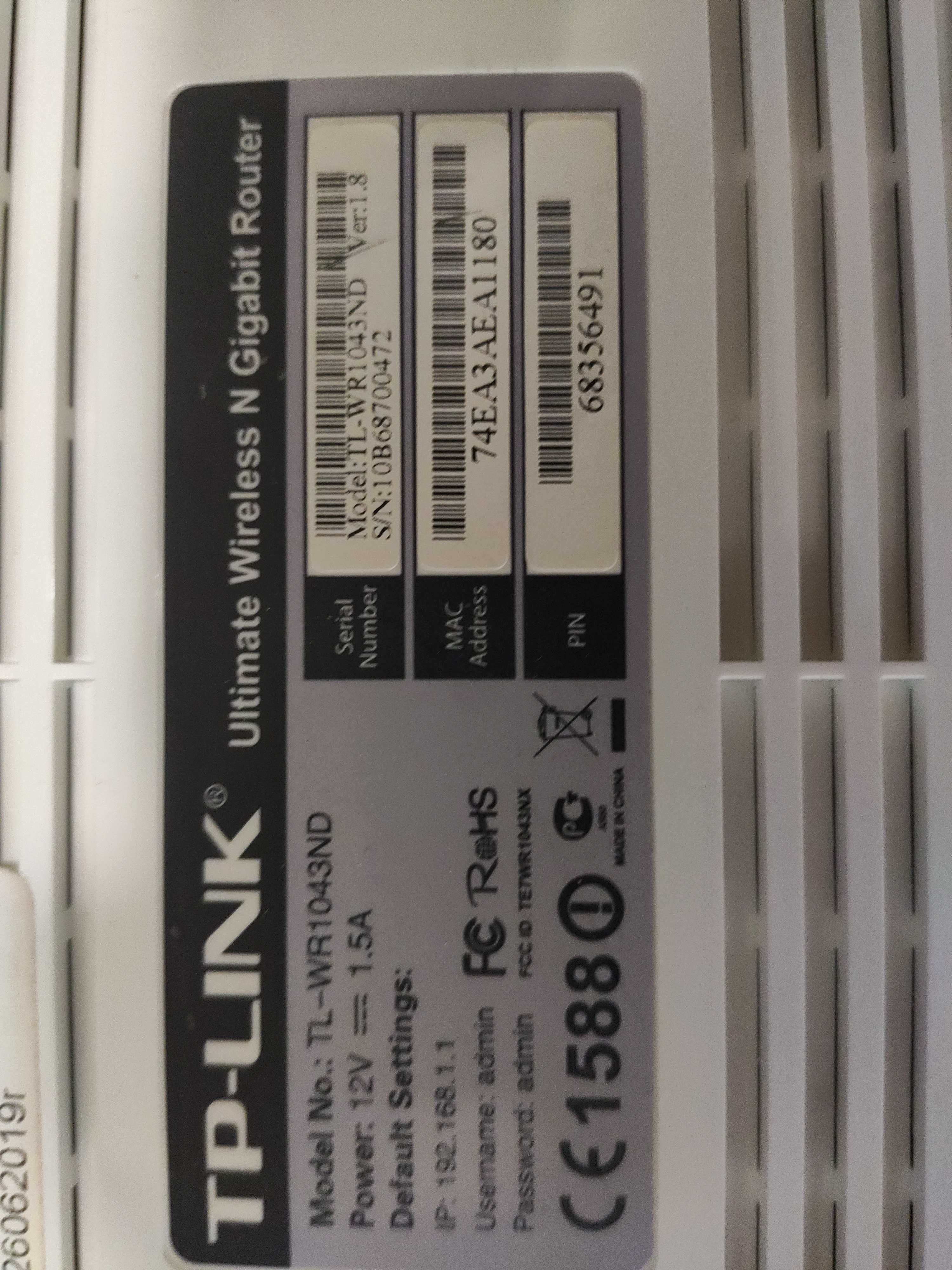 Router TP-Link TL-WR1043ND