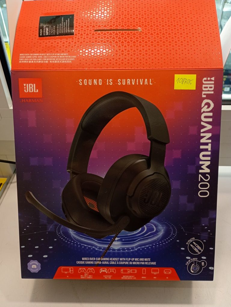 Słuchawki JBL Quantum 200 gamingowe nauszne Komis Madej Sc